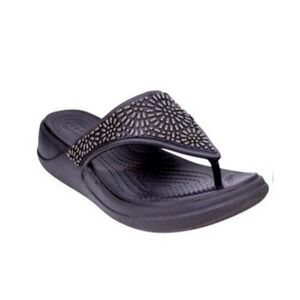 Crocs Monterey Sandals Black Women's Size 8
